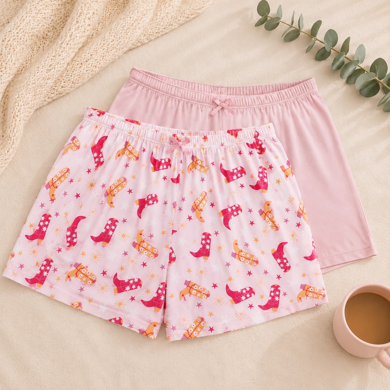 Cowboy Boot Lounge Shorts